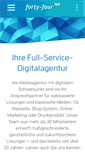 Mobile Screenshot of forty-four.de